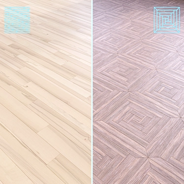 Wood Flooring 3D Model Kit 3D model image 1 