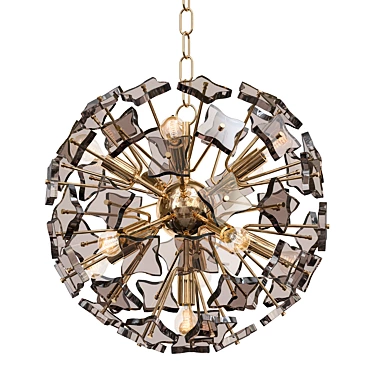  1960s Rose Gold Sputnik Chandelier 3D model image 1 