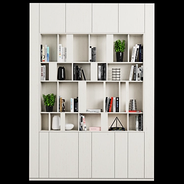 Modular Adjustable Storage Shelving 3D model image 1 