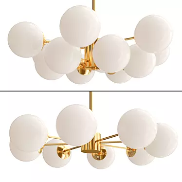 Elegant Karrington Chandelier 3D model image 1 