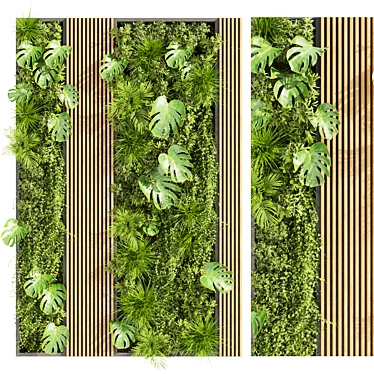 Striking Vertical Plant Collection 3D model image 1 