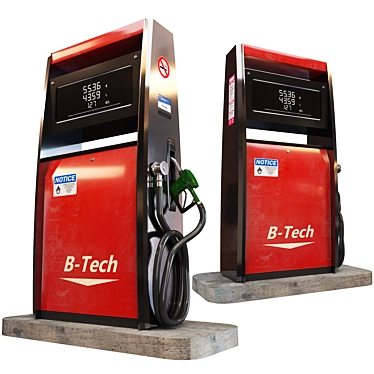 VRay Gas Station Pump Model 3D model image 1 