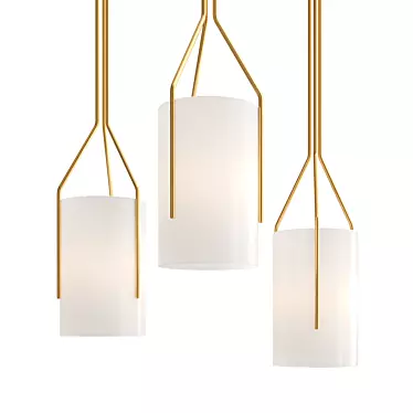 Elegant Arborescence Pendant Light 3D model image 1 