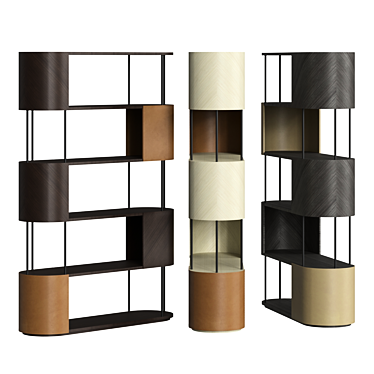 Modular Gae Bookcase by Carpanelli 3D model image 1 