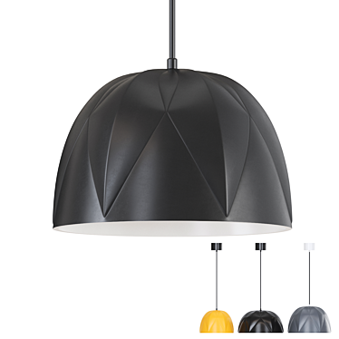 Scandinavian Styled Pendant Lamp 3D model image 1 