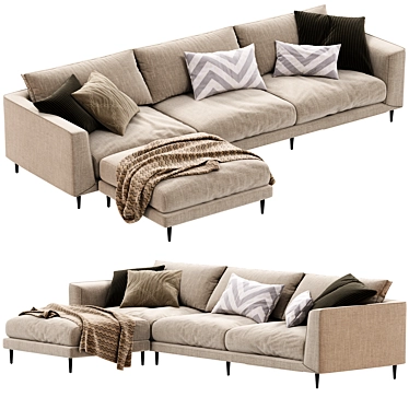 Modern Boconcept Fargo Sofa 3D Model 3D model image 1 