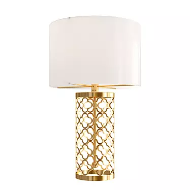 Metal Openwork Table Lamp 3D model image 1 