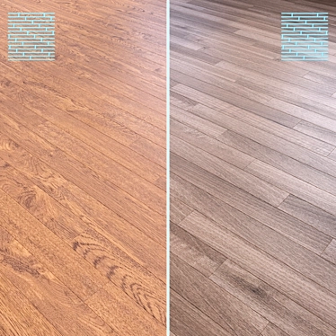 High-Quality 3D Wooden Flooring 3D model image 1 