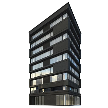 Accurate Modern Office Building Model 3D model image 1 