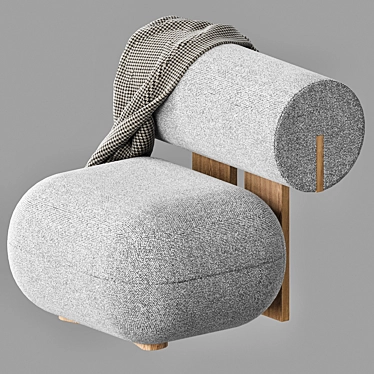 Customizable Roob Look Armchair 3D model image 1 