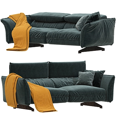 Customizable Brighton Sofa Rosini 3D model image 1 