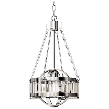 Bistro Glass Pendant Light, Item PGS-09 3D model image 1 