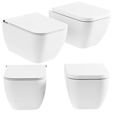 Serel Rita Wall-Mounted Toilet 3D model image 1 