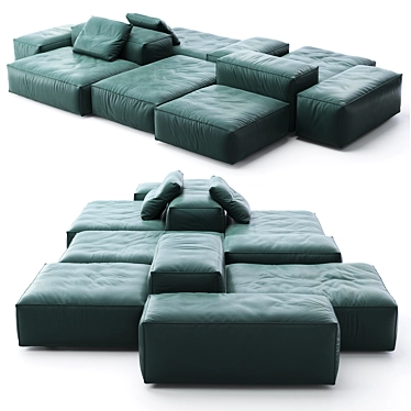 Exquisite Livingdivani Sofa Collection 3D model image 1 