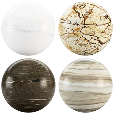 Elegant Marble Texture Collection 3D model image 1 