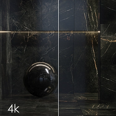 Black Marble Texture Bundle - 16 Seamless Textures 3D model image 1 