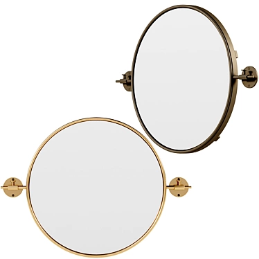 Deco-inspired Verso Mirror for Luxe Spaces 3D model image 1 