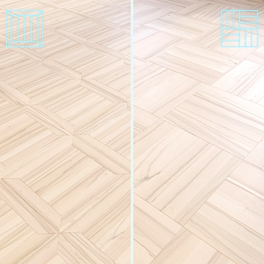 Modular Wood Flooring Model 3D model image 1 