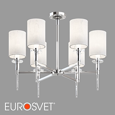 Eurosvet Brielle Crystal Chandelier 3D model image 1 