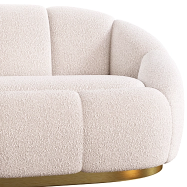 Luxury Brisbane Cream Sofa 3D model image 1 