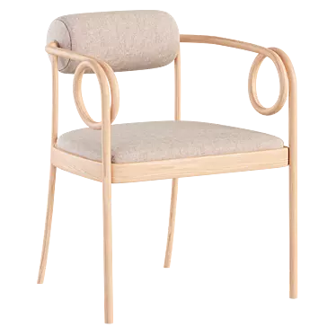 Vienna Small Loop Armchair 3D model image 1 