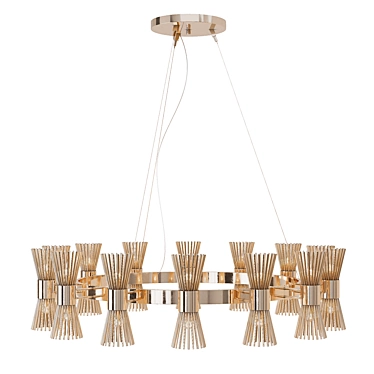 Elegant Halo Suspension Light 3D model image 1 