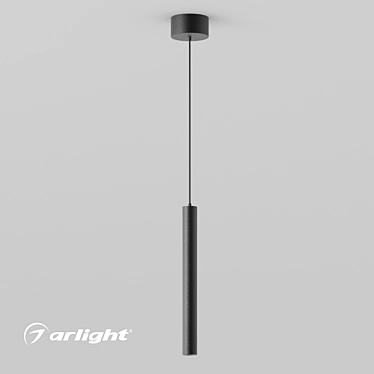 Adjustable Cylinder Pendant Light 3D model image 1 