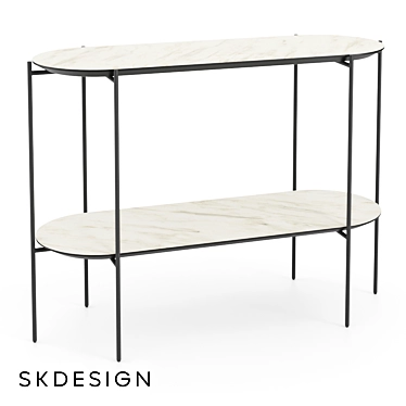 Modern Capri Console Table 3D model image 1 