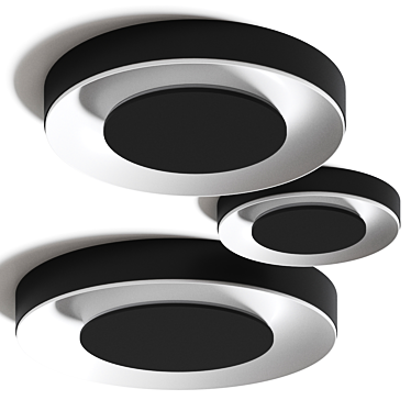 Minimalist Ceiling Lamp Set, 3 Sizes 3D model image 1 