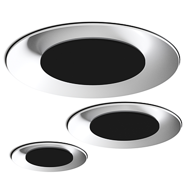 Eclipse Recessed Ceiling Lamp 3D model image 1 