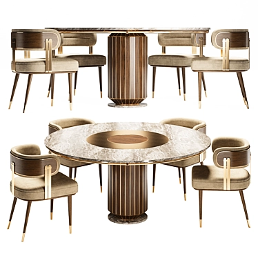 Contemporary Dining Set Alva Musa 3D model image 1 