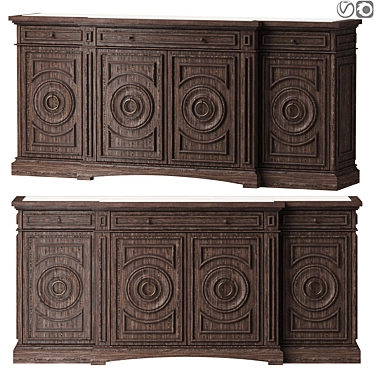 Regal Baker Emperor Sideboard 3D model image 1 