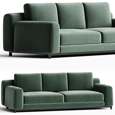 Modern Elegance: Natuzzi Leaf Sofa 3D model image 1 