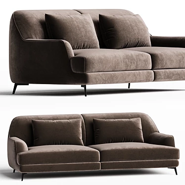 Luxurious Natuzzi DON GIOVANNI Sofa 3D model image 1 