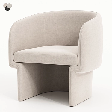 Elegant Jessie Accent Chair 3D model image 1 