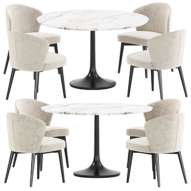 Fargo Dining Set Furniture Collection 3D model image 1 