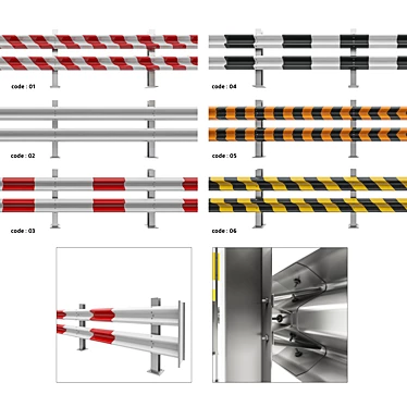 Given that the product description is "Guard rail with all adjustment," I would recommend the following title:

Adjustable Guard Rail System 3D model image 1 