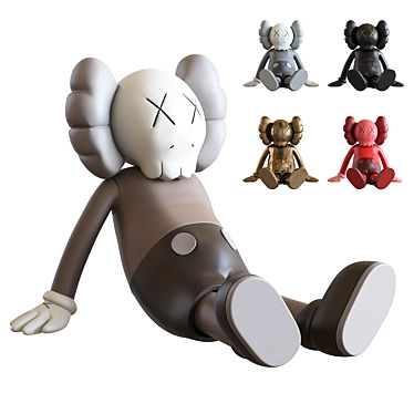 Kaws Holiday Taipei Sculpture Miniature 3D model image 1 