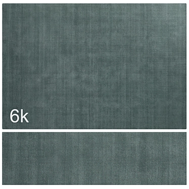 Carpet set 23 - Plain Green Wool Rug / 6K