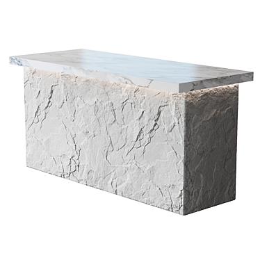 Granite Island Table 2100mm 3D model image 1 