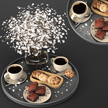 Modern Decor Set with Vray 3D model image 1 