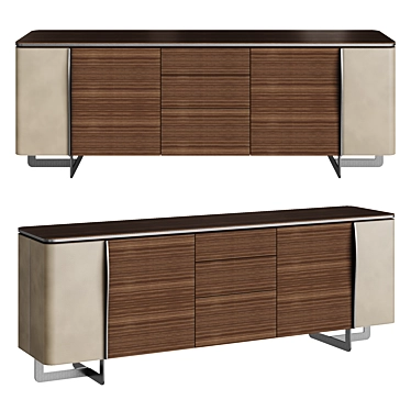 Oak SOHO Sideboard - Stylish Storage 3D model image 1 