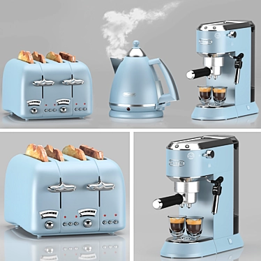 Delonghi Professional Kitchen Appliance Set 3D model image 1 