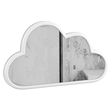 Dreamy Reflective Cloud Mirror 3D model image 1 