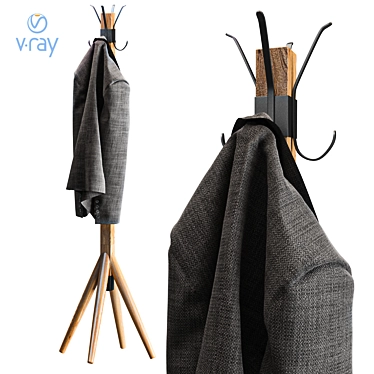 Floor hanger Wooden jacket, clothes, hallway