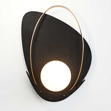 Eclipse Wall Light Fixture 3D model image 1 