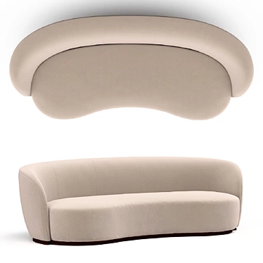 Scandinavian Style Stockholm Sofa 3D model image 1 