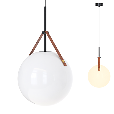 Scandinavian Style Pendant Lamp 3D model image 1 