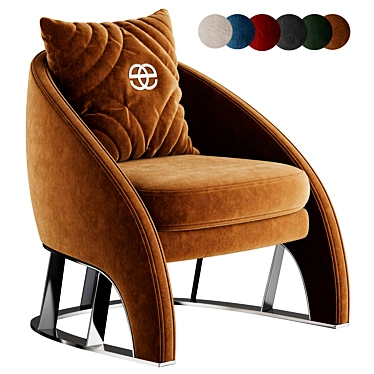 Modern 3D Sole Armchair Model 3D model image 1 