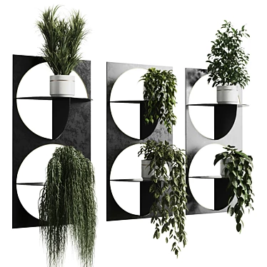 324-Plant Indoor Wall Shelf 3D model image 1 